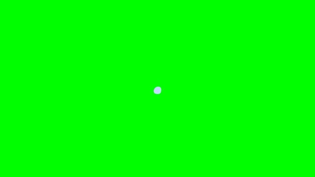Small white dot on a green screen