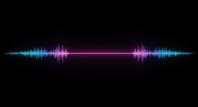 A technical display showing a completely flat zero-amplitude line, representing absolute silence or a lost signal in a digital environment, readout, noise, line