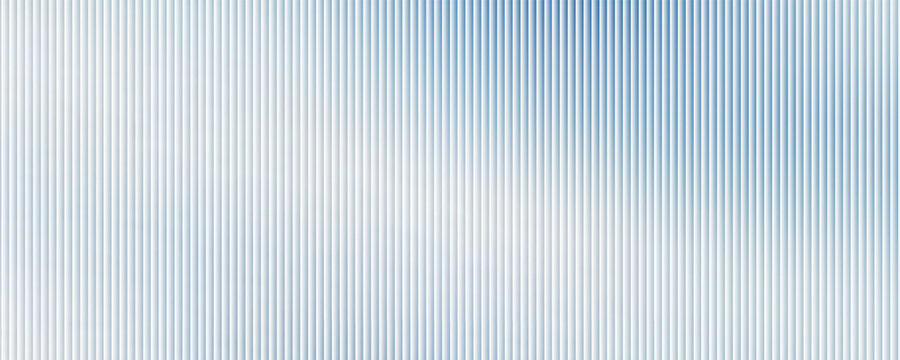 Minimalist white and light blue abstract background with vertical pinstripe pattern. Modern clean aesthetic with soft gradient for corporate identity, medical backdrop.