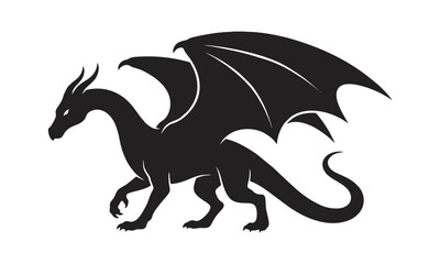 Fototapeta premium dragon silhouette