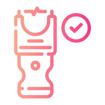 stun gun gradient icon