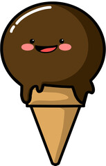 귀여운 초코 아이스크림콘 © CHOI