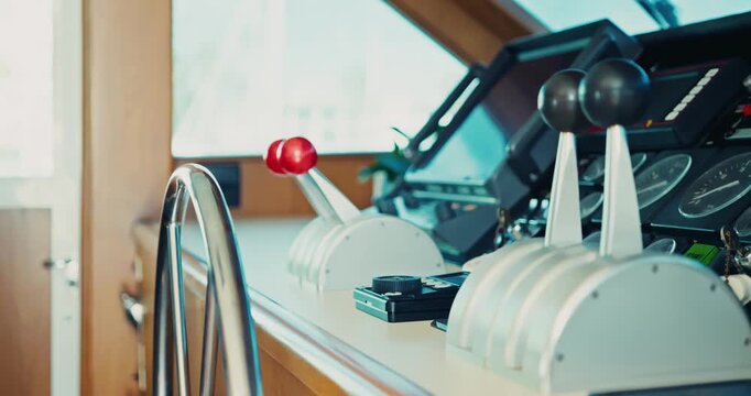 Ship Control Room Steering Mechanisms in Action