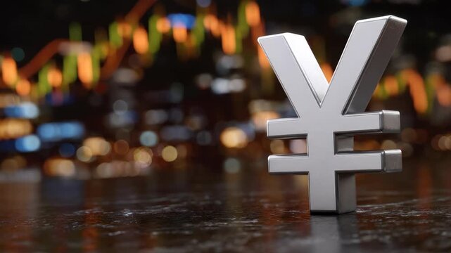 Japanese Yen symbol, dynamic financial growth, global economy, market trends, investment strategies, Asian business, currency exchange, economic stability, wealth, international trade, prosperity
