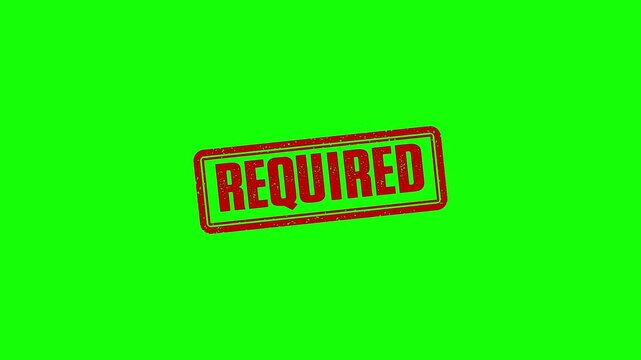 Required rubber stamp animation. required texture text Up to down motion graphics. stamp zooming and hit effect 4k video.