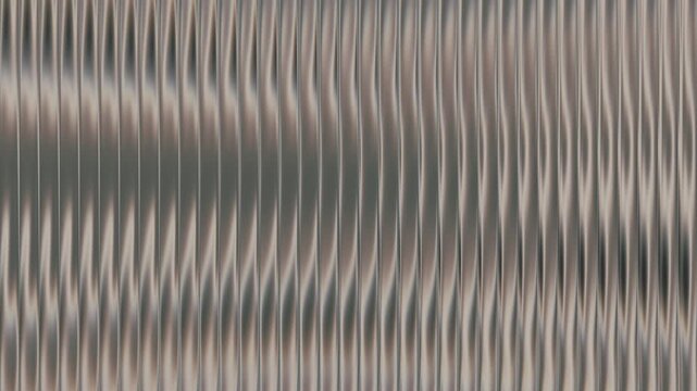 Abstract background animation, 4k seamless looped video with ribbed dynamic glass gradient effect.