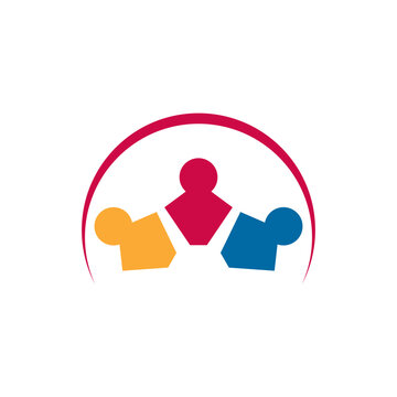 comunity people and busines logo vector