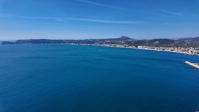 Salinas salada de Calpe (Alicante), vista de las salinas de Calpe y su naturaleza