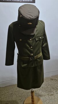 North Korean Female Military Uniform Exhibit on DMZ Demilitarization Zone