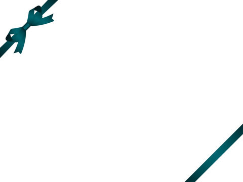 リボン蝶輪、斜F、m16青緑