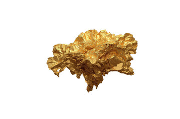 Obraz premium Gold nugget raw natural mineral wealth concept