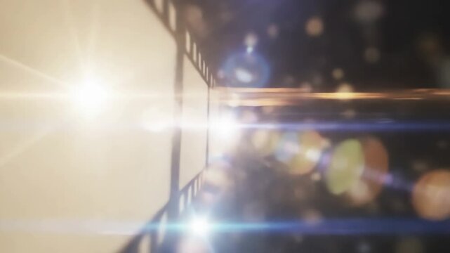 Transport Cinema transition. Film strip transition scene 2 with distortion, overlay, glitch, static noise, scan lines on black background, 4k animated video loop