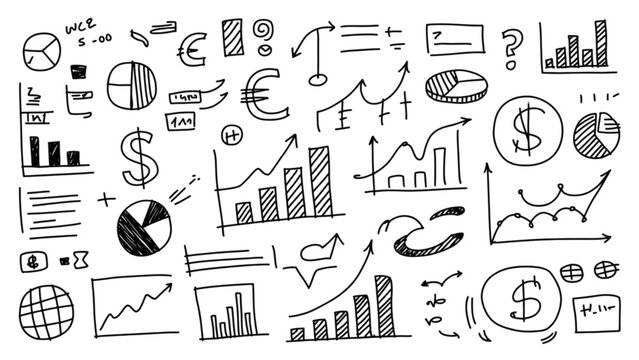 Assorted stylized illustrations of hands performing various daily activities Vector