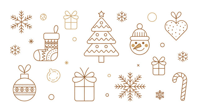 Collection of diverse handwritten mathematical and scientific symbols and icons Vector