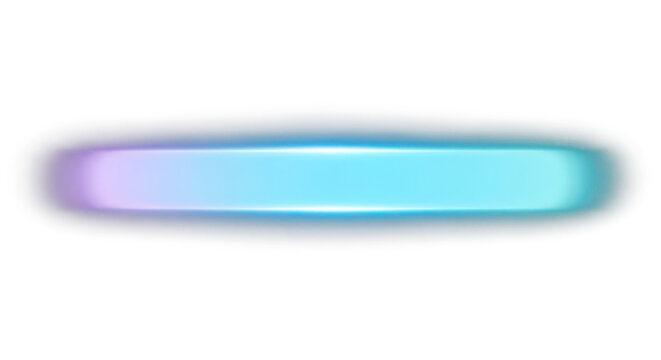 Glowing blue and purple gradient rounded rectangle on transparent background