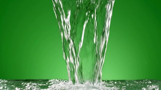 Graphic Resources Water Stream Against Green Screen Background scene 3 with distortion, overlay, glitch, static noise, scan lines on black background, 4k animated video loop