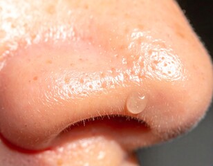Fototapeta premium oily skin on nose