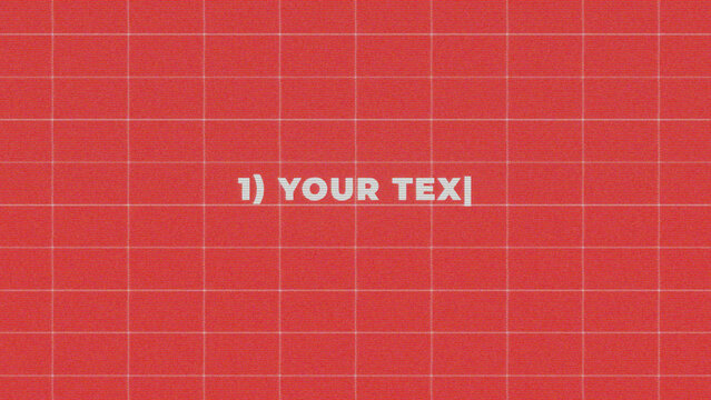 Retro Lo-Fi Tech Grid Title for Social Media in Horizontal Vertical and Square Formats