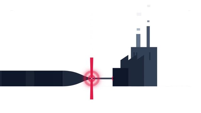 Abstract Industrial Bottleneck: Supply Chain Pressure and Crisis