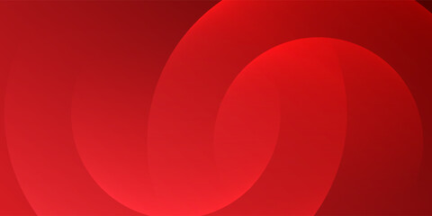 Obraz premium Abstract Red Gradient Background with Interlocking Curved Geometric Shapes