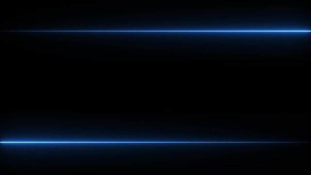 Neon lights blinking lines moving animation. Seamless loop animation of glowing neon line. 4k animation Horizontal glowing colorful neon line animation .Neon color lines as colorful laser wallpaper.