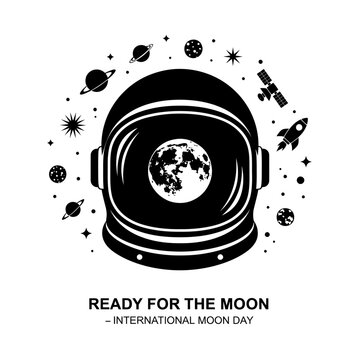 Astronaut Helmet with Earth View.