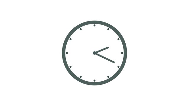 Animation clock white background white and black glow lighting