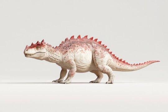 Realistic dinosaur depiction of scelidosaurus for educational and design purposes