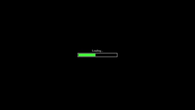 Abstract loading icon animation.Loading bar and percentage Futuristic progress loading bar 0-100 percent. loading progress.4k digital loading animation video.