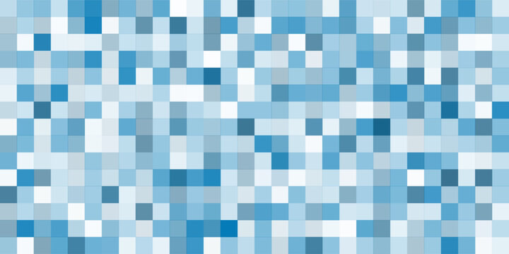 Pixel art swimming pool blue 8-bit mosaic tiles and water texture. Retro arcade aquatic arcade background. Minimalistic summer seamless pattern. vector illustration