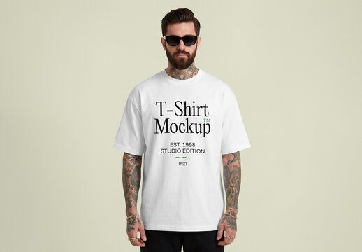 Front View T-Shirt Mockup