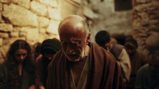 Jacob Wept and Was Very Sad After Knowing That His Son, Joseph, Had Been Killed by a Wild Animal, and His Sons and Daughters Tried to Comfort Him