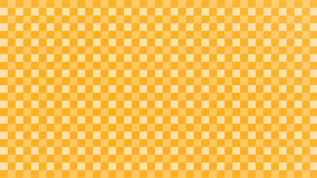 Seamless orange and yellow gingham pattern suitable for summer picnics or tablecloths