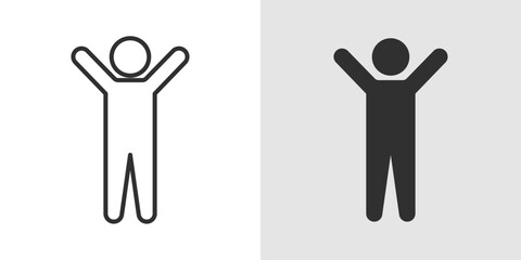 Fototapeta premium Warm Up Icon representing pre-exercise routines, body preparation, muscle activation, and injury prevention before physical activities or workouts.