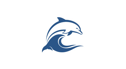 Fototapeta premium Dolphin jumping out of wave.