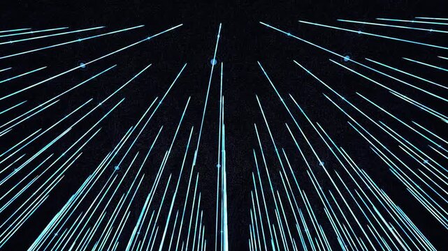 Chaotic data streams serialize through a dark macro-scale gateway, visualizing traffic shaping and core processor protection. Designed for AI and cloud infrastructure content.