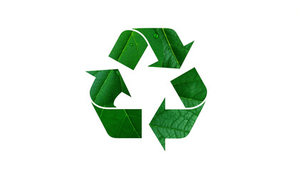 Obraz premium recycle symbol on white background