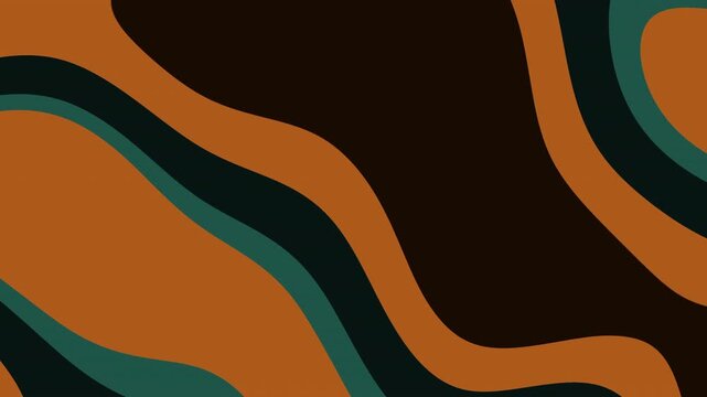 Abstract organic shapes in brown, orange, and teal. Suitable for backgrounds, branding, packaging, and artistic design projects. Unique and dynamic visuals.