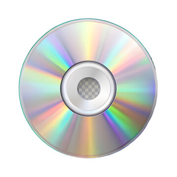 blank CD or DVD disc  with rainbow holographic 