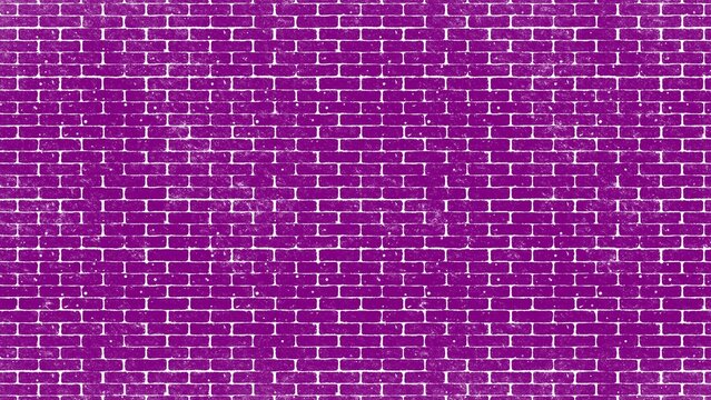 Vibrant purple brick wall pattern with white grout for backgrounds and textures