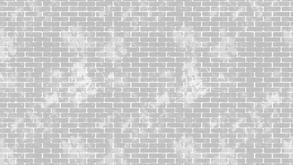 Weathered gray brick wall background with distressed texture showing imperfections and aging. © Harsh