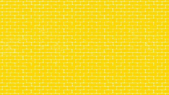 Bright yellow brick wall texture background suggesting the path to emerald city adventure