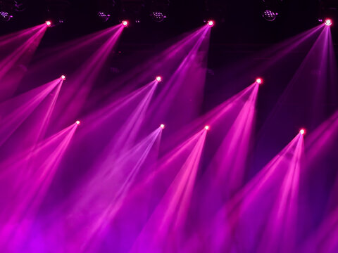 pink and purple stage lights background
