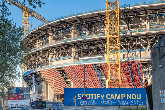 Renovation And Construction Of The New Spotify Camp Nou Stadium, FC Barcelona Home Ground