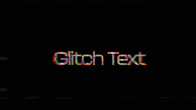 Glitch Title Reveal (02) | Quick Text Opener Intro