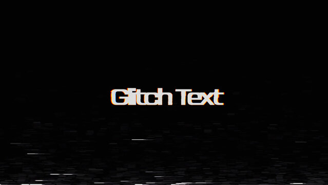 Glitch Title Reveal (07) | Quick Text Opener Intro