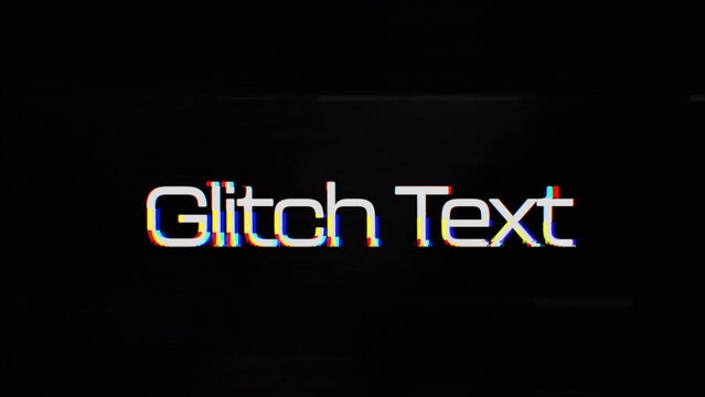 Glitch Title Reveal (08) | Quick Text Opener Intro
