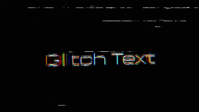 Glitch Title Reveal (16) | Quick Text Opener Intro