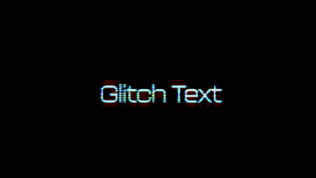Glitch Title Reveal (20) | Quick Text Opener Intro