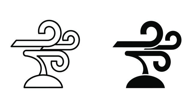Comparison of traditional and filled versions of the devanagari letter 'ra'.